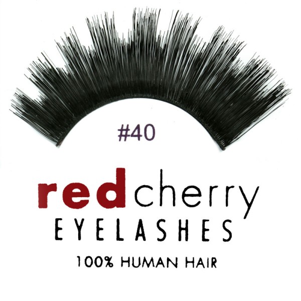 Red Cherry - False Eyelashes Nr. 40 - Human Hair