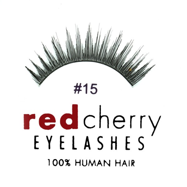 Red Cherry - False Eyelashes No. 15 Donatella - Human Hair