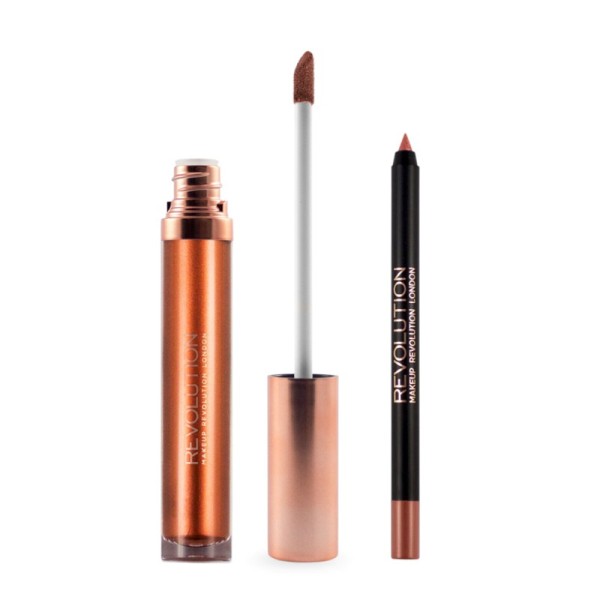 Makeup Revolution - Liquid Lipstick - Retro Luxe Kits Metallic - Empire