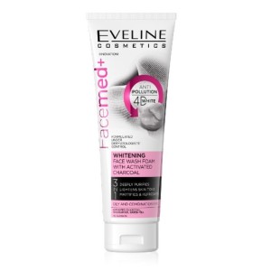Eveline Cosmetics - Facemed - Whitening Face Wash Foam With Activated Charcoal