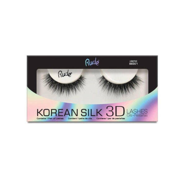 RUDE Cosmetics - Falsche Wimpern - Korean Silk 3D Lashes - Erotic