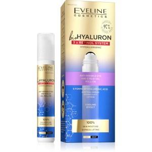 Eveline Cosmetics - Cura degli occhi - Bio Hyaluron - Sistema Retinolo 3x - Roll-On