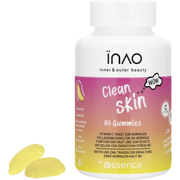 INAO by essence - Supplementi alimentari - inner and outer beauty Clean Skin gummies