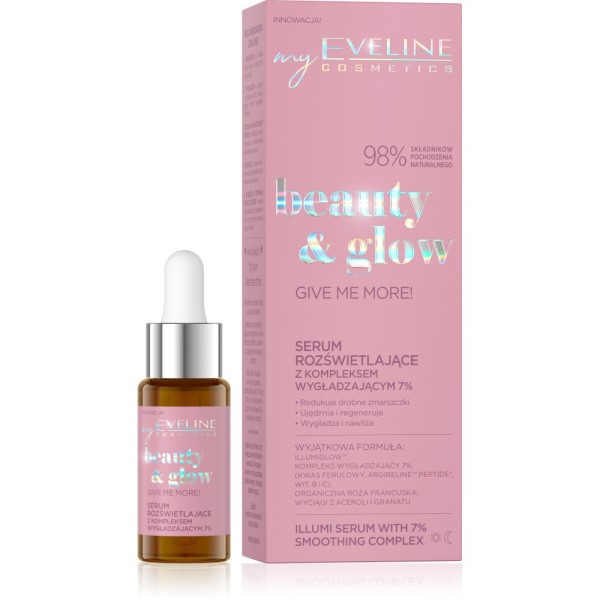 Eveline Cosmetics - Siero - Beauty Glow Illumi Serum - 7% Smoothing Complex