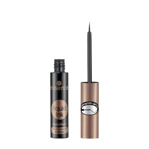 essence - eyeliner liquido - liquid ink eyeliner waterproof brown 02 - Ash brown