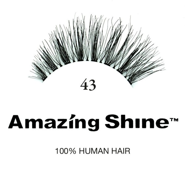 Amazing Shine - False Eyelashes - No 43 - Human Hair