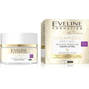 Eveline Cosmetics - Gesichtscreme - Ceramides and Retinol Face Oval Modelling Cream-Lift 70+ - 50 ml