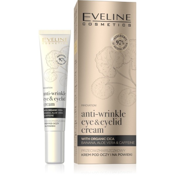Eveline Cosmetics - Organic Gold Anti-Wrinkle Eye & Eyelid Cream with Organic Cica