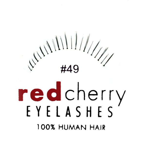 Red Cherry - Lower Strip Lashes - Nr. 49 - Human Hair