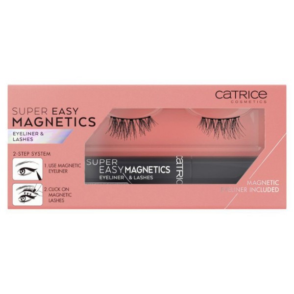 Catrice - Ciglia Finte & Eyeliner liquido - Super Easy Magnetics Eyeliner & Lashes - 010 Magical Volume