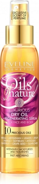 Eveline Cosmetics - Gesichts- und Körperöl - Oils Of Nature Dry Oil regenerierendes Serum für Körper