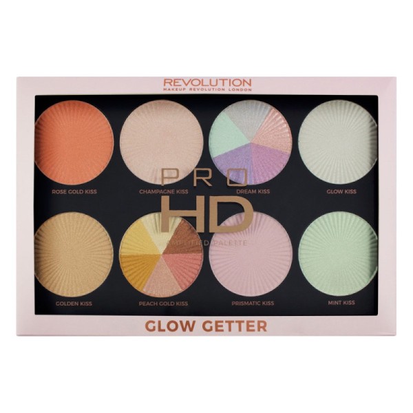 Makeup Revolution - Highlighterpalette - Pro HD Palette Glow Getter