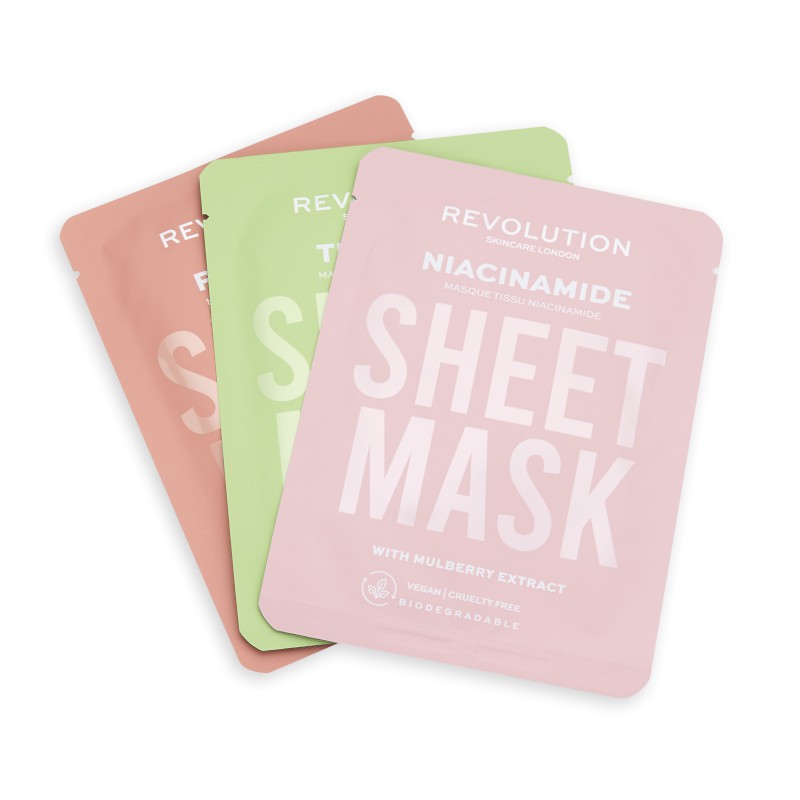 Revolution - Gesichtsmasken-Set - Skincare Oily Skin Sheet Masks