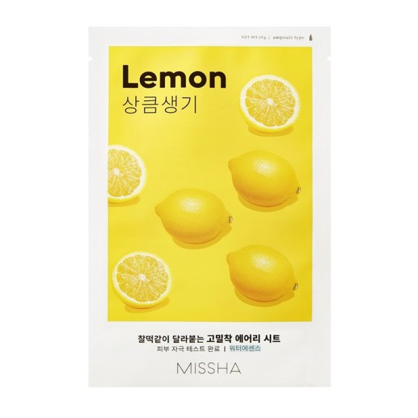 MISSHA - Gesichtsmaske - Airy Fit Sheet Mask - Lemon