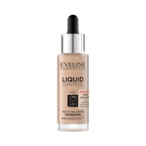 Eveline Cosmetics - Foundation - Liquid Control Foundation with Dropper - 035 Natural Beige - 32ml