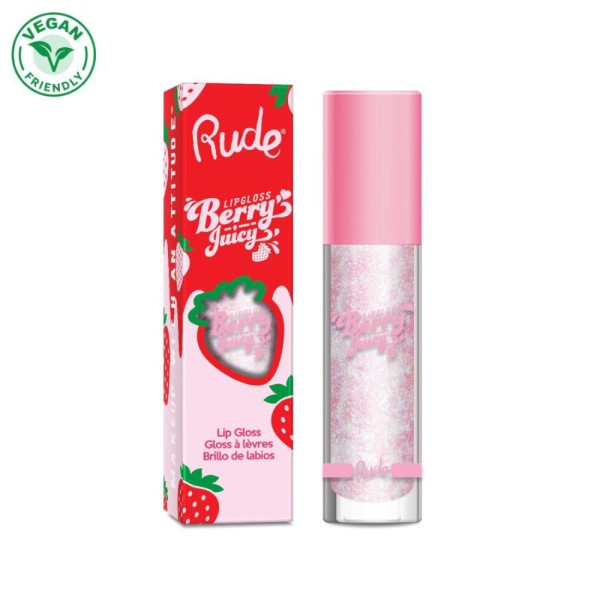RUDE Cosmetics - Lipgloss - Berry Juicy Lip Gloss - Crystalize