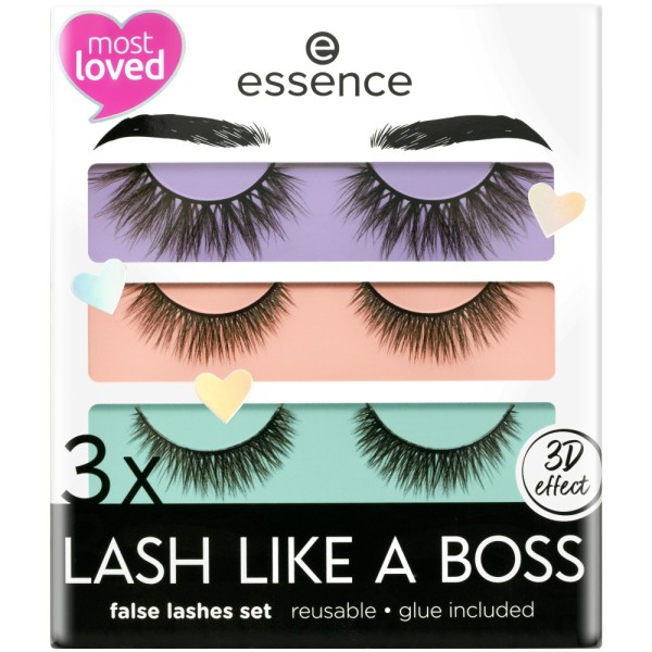 essence- ciglia - 3x LASH LIKE A BOSS false lashes set - 01 My most loved lashes