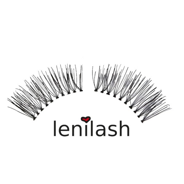 lenilash - Ciglia finte - capelli umani - 136