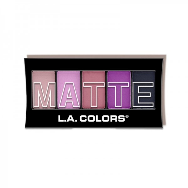 LA Colors - Lidschattenpalette - 5 ColorMatte Eyeshadow - Plum Pashmina
