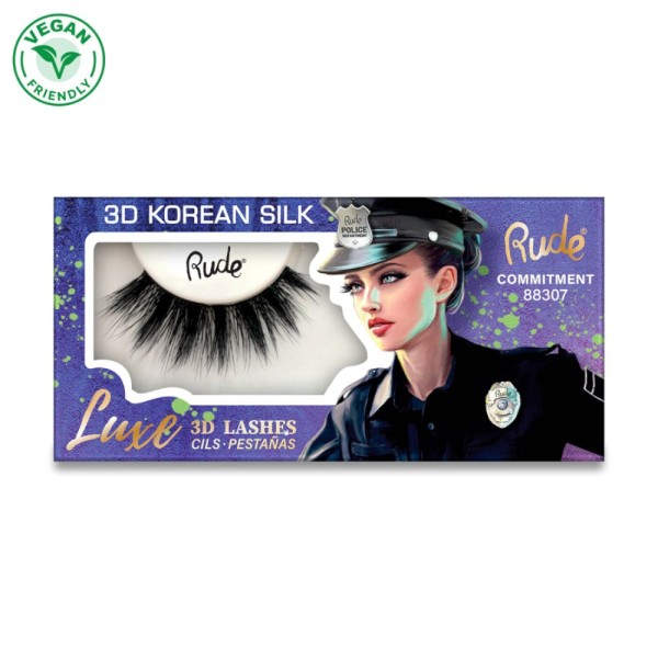RUDE Cosmetics - Ciglia finte - Luxe 3D Korean Silk Lashes - Commitment