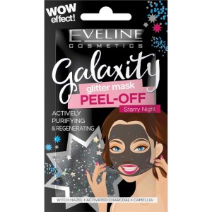 Eveline Cosmetics - maschera per la cura - Galaxity Glitter Mask Peel-Off Starry Night