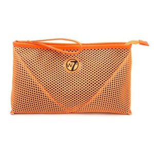 W7 Cosmetics - Makeup Bag - Large Mesh Bag - Orange