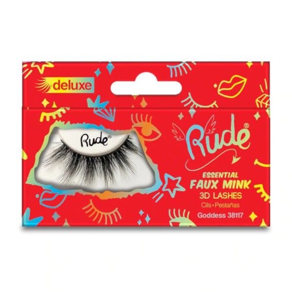 RUDE Cosmetics - 3D Wimpern - Essential Faux Mink Deluxe 3D Lashes - Goddess