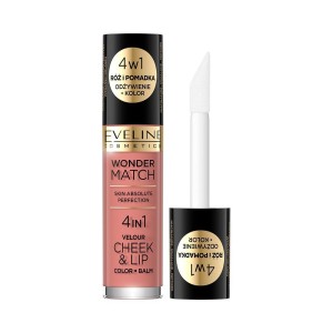 Eveline Cosmetics - Rouge - Wonder Match 4in1 Cheek and Lip NO1 - 4,5ml