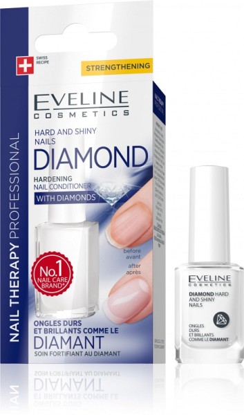 Eveline Cosmetics - Nail Therapy Professional Diamond Hard And Shiny Nails 12Ml