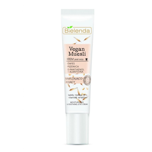 Bielenda - Augencreme - Vegan Muesli Moisturizing And Soothing Eye Cream Oats + Wheat + D-Panthenol