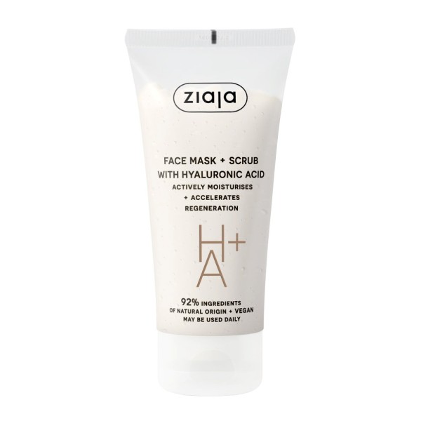 Ziaja - face mask and scrub - Face mask and scrub with hyaluronic acid