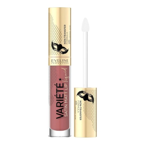 Eveline Cosmetics - Flüssiger Lippenstift - Variete Satin Mat Lip Liquid - 04 - Toffee