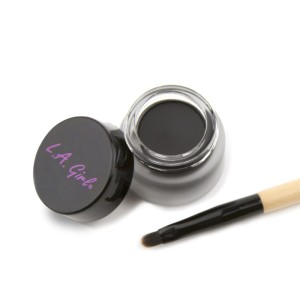LA Girl - Eyeliner Set - Gel Liner + Liner Brush - Very Black