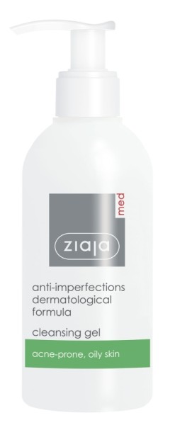 Ziaja Med - Gel detergente antibatterico - Anti-Imperfections Formula Cleansing Gel - 200ml