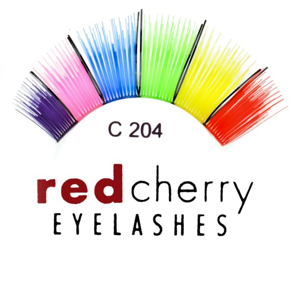 Red Cherry - Falsche Farbige Wimpern Nr. C204