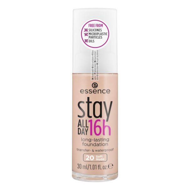 essence - stay ALL DAY 16h long-lasting Foundation 20 - Soft Nude