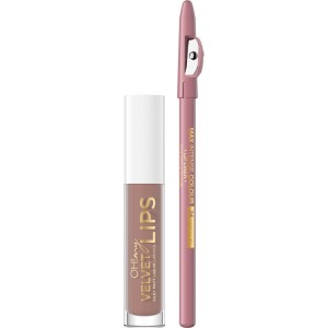 Eveline Cosmetics - Lippenstiftset - Oh My Velvet Lips Matt Lip Kit - 11 Cookie Milkshake