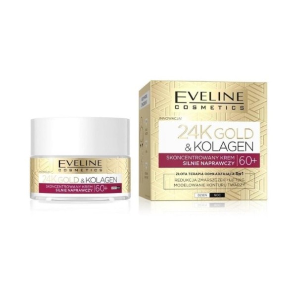 Eveline Cosmetics - Gesichtscreme - 24K Gold & Kolagen - Intense Repair Cream 60+