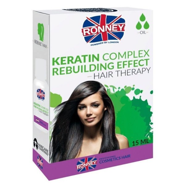 Ronney Professional - Olio per capelli - Keratin Complex Rebuilding Effect Hair Therapy Oil - 15ml
