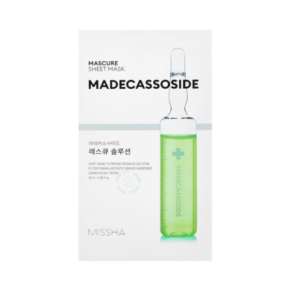 MISSHA - Gesichtsmaske - Mascure Rescue Solution Sheet Mask - Madecassoside