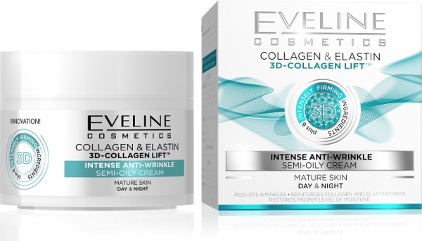 Eveline Cosmetics - Gesichtscreme - 3D-Collagen Lift Intense Anti-Falten Tages- und Nachtcreme