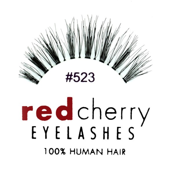 Red Cherry - False Eyelashes No. 523 Sage - Human Hair