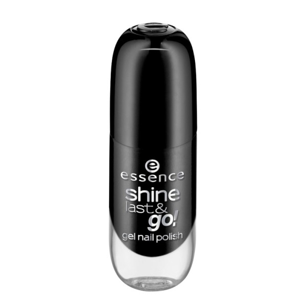 essence - shine last & go! gel nail polish - 46 black is back