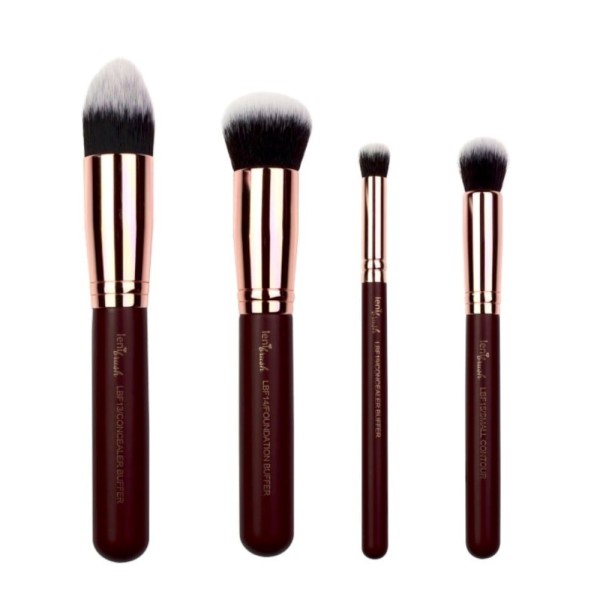 lenibrush - Cosmetic Brush Set - Flawless Face Set - Midnight Plum Edition