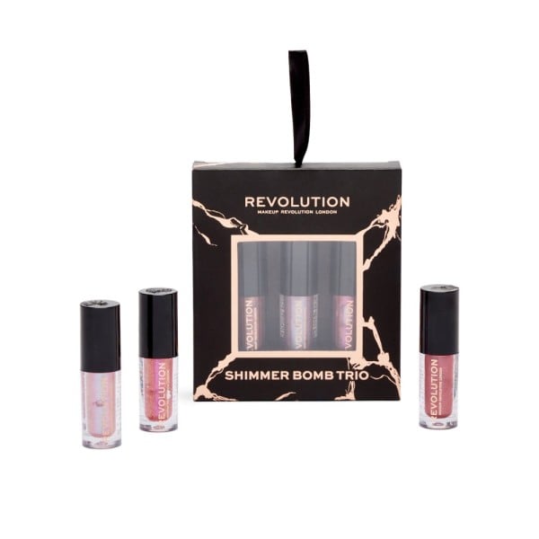 Revolution - Set di lucidalabbra - Shimmer Bomb Lip Trio Gift Set