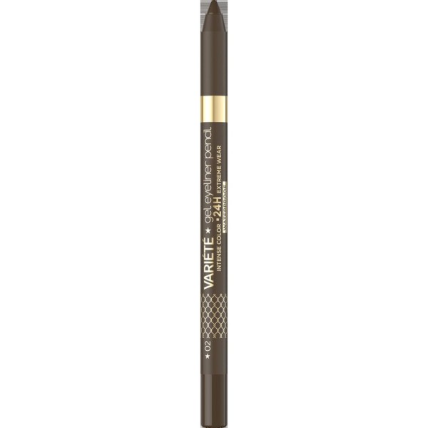 Eveline Cosmetics - Gel Eyeliner Pencil - Variete Gel Eyeliner Pencil 02 Brown