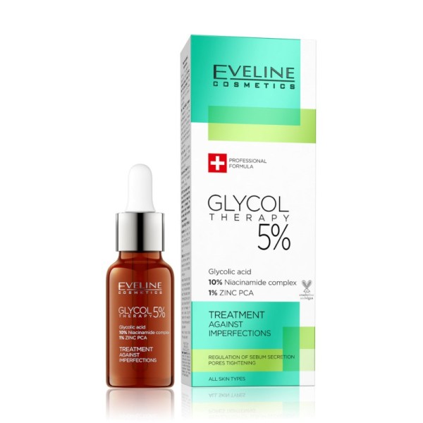 Eveline Cosmetics - Trattamento viso - Glycol Therapy 5% Treatment Against Imperfections 18Ml