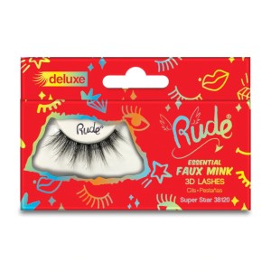 RUDE Cosmetics - 3D Wimpern - Essential Faux Mink Deluxe 3D Lashes - Super Star