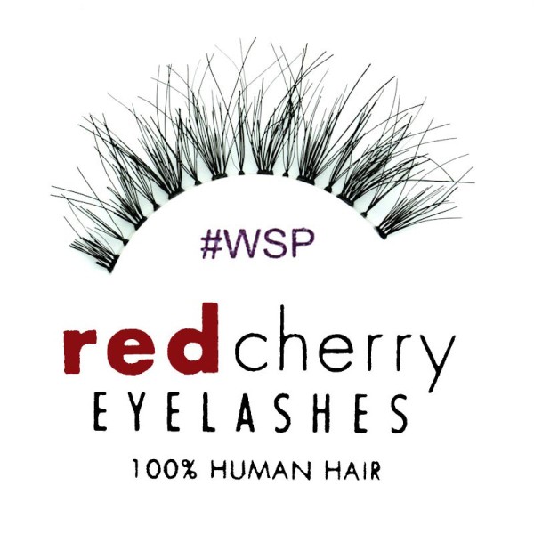 Red Cherry - False Eyelashes No. WSP Wispy - Human Hair