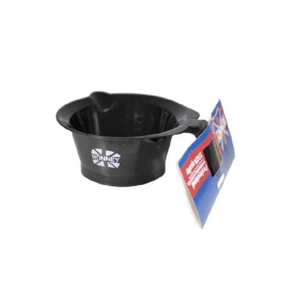 Ronney Professional - Färbeschale - Hairdressing Accessories Tinting Bowl with Rubber 260 ml - Black